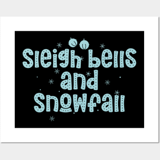 Sleigh bells and snowfall Posters and Art